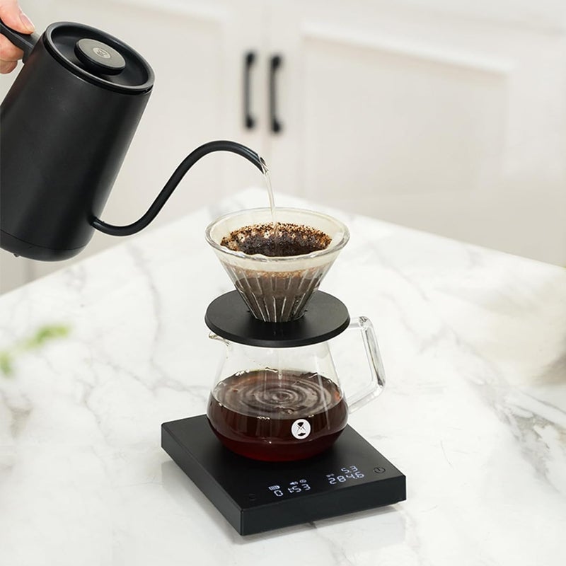 TIMEMORE Black Mirror Basic 2 Coffee Scale Espresso/Pour Over with Auto Timer and Flow Rate Function, 1600mAh, 2kg/0.1g Precision, g/oz Units, Portable Digital Scale for Kitchen/Baking/Cooking - Image 2